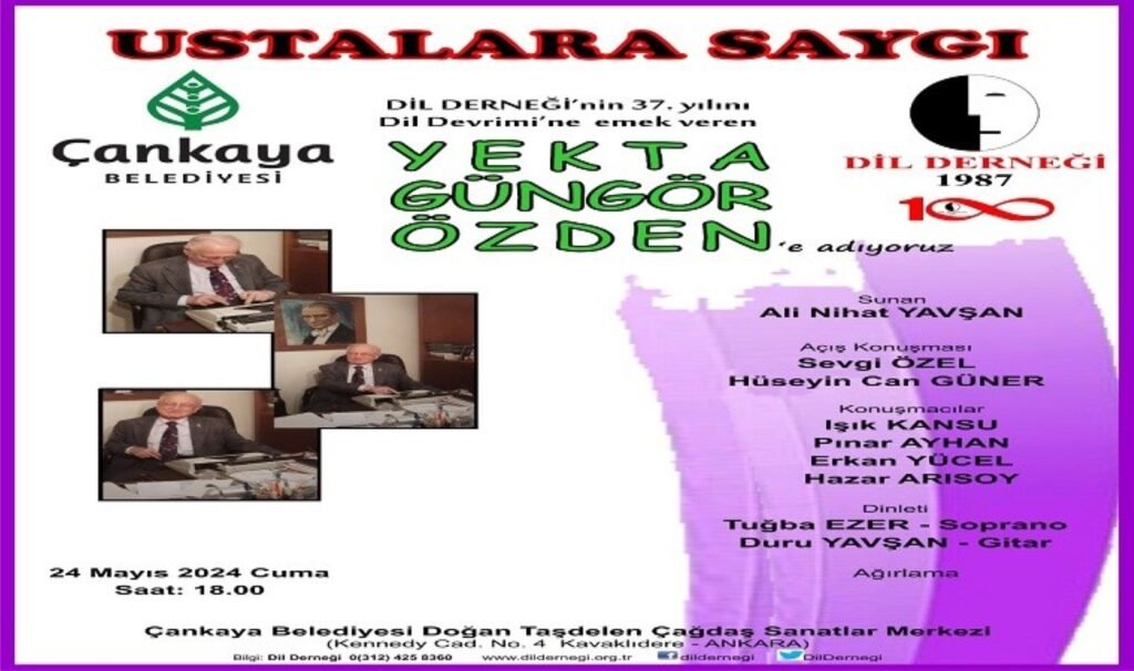 Dil Derneği’nden ‘Ustalara saygı’ konferansı