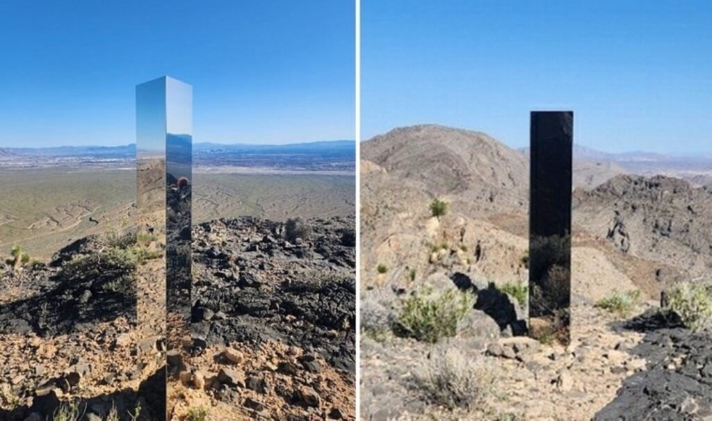 Çölün ortasında ‘gizemli’ monolit bulundu