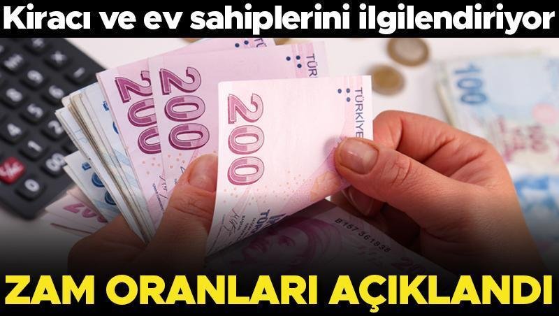 Son dakika… Kira zam oranları belli oldu