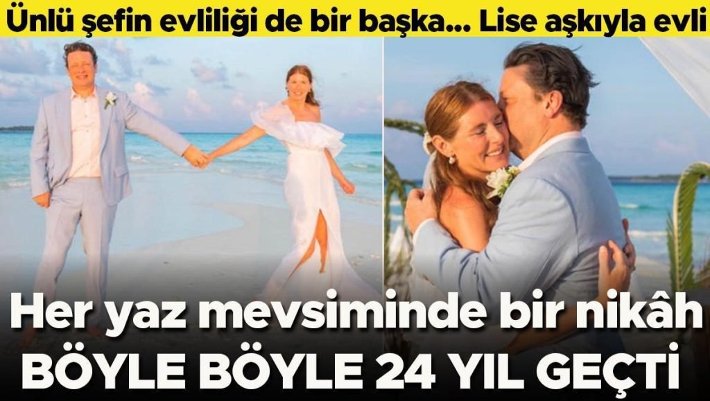 Ünlü şefin evliliği de bir başka… Her yaz mevsiminde bir nikâh! Böyle, böyle 24 yıl geçti