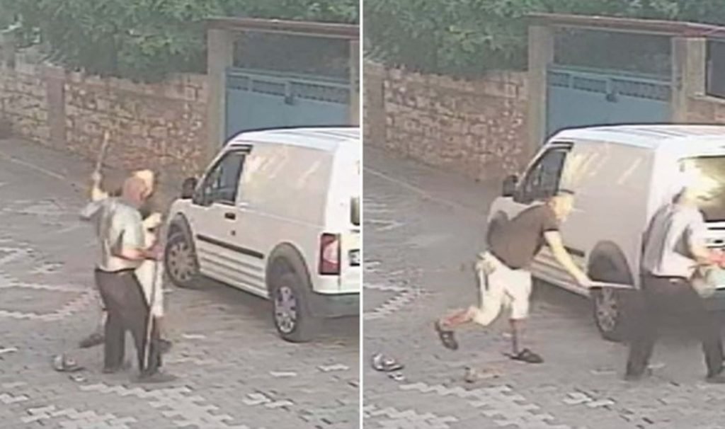 81 yaşındaki adamı bayat ekmek topladığı için darbetti!