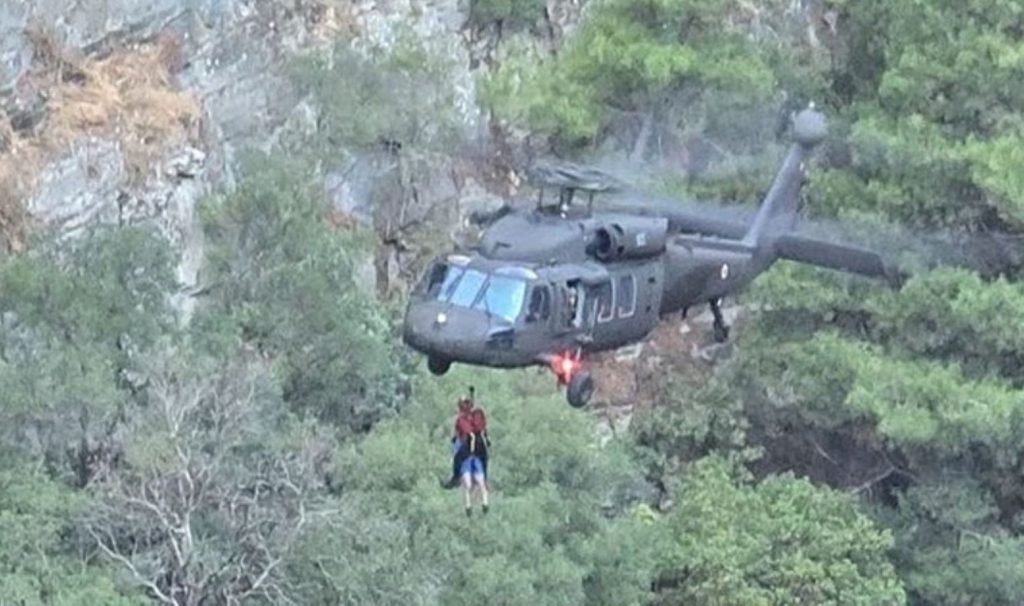 Şahindere Kanyonu’nda mahsur kalan 10 kişi kurtarıldı