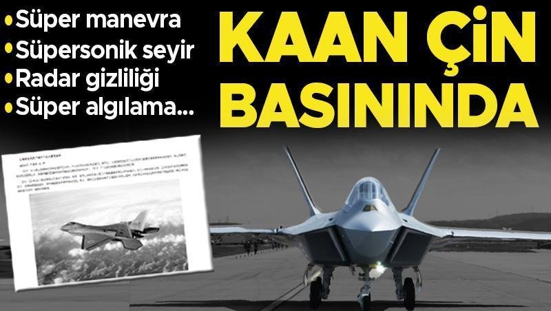Çin’den KAAN’a övgü: ‘Tam bir 5’inci nesil savaş uçağı’