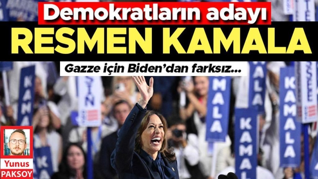 Demokratların adayı resmen Kamala