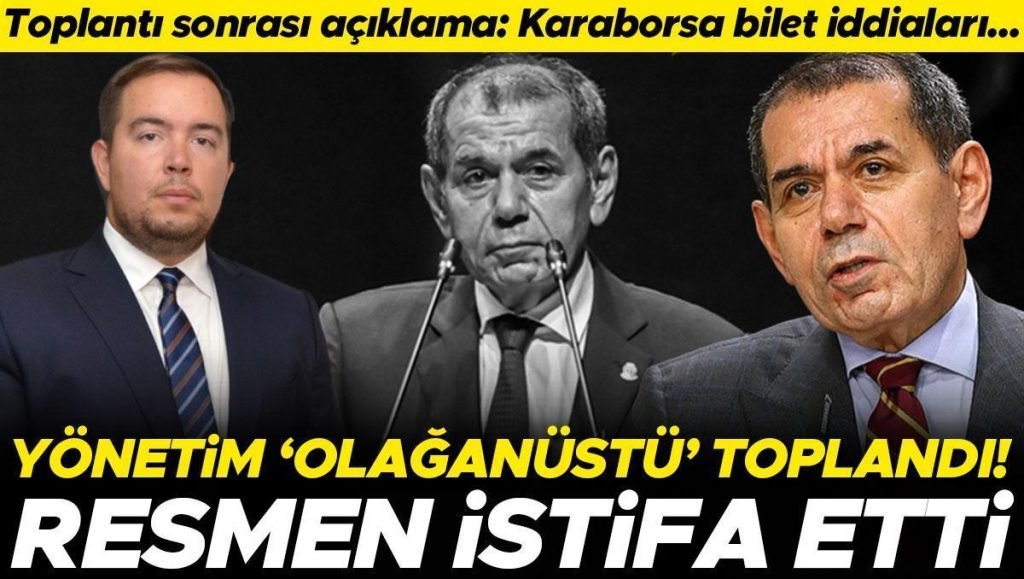 Galatasaray’da yönetim olağanüstü toplandı: Karaborsa bilet iddialarıyla ilgili açıklama geldi! Ali Yüce istifa etti