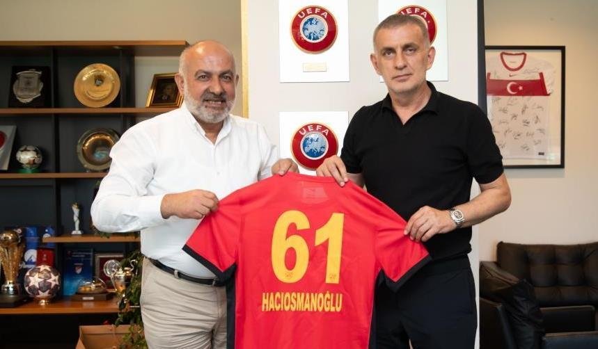 Kayserispor Başkanı Ali Çamlı’dan TFF Lideri Hacıosmanoğlu’na ziyaret