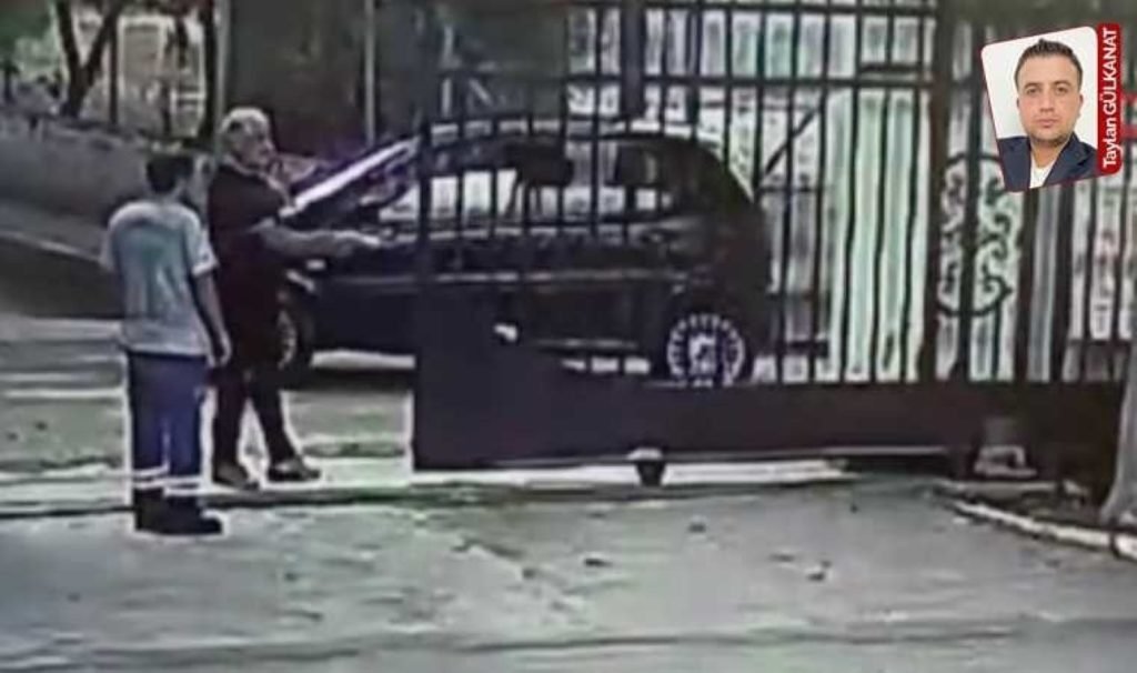 Okulda akın teşebbüsü güvenlik kameralarına yansıdı