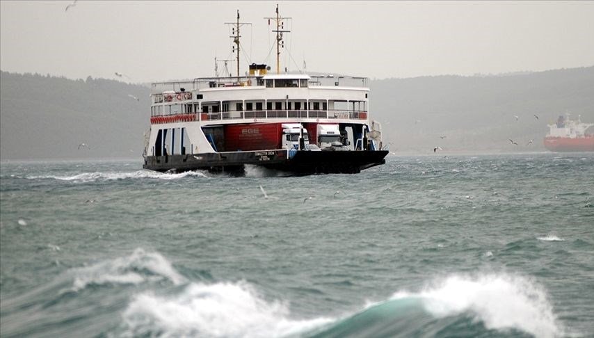 Güney Marmara’da feribot seferlerinin bazıları iptal edildi