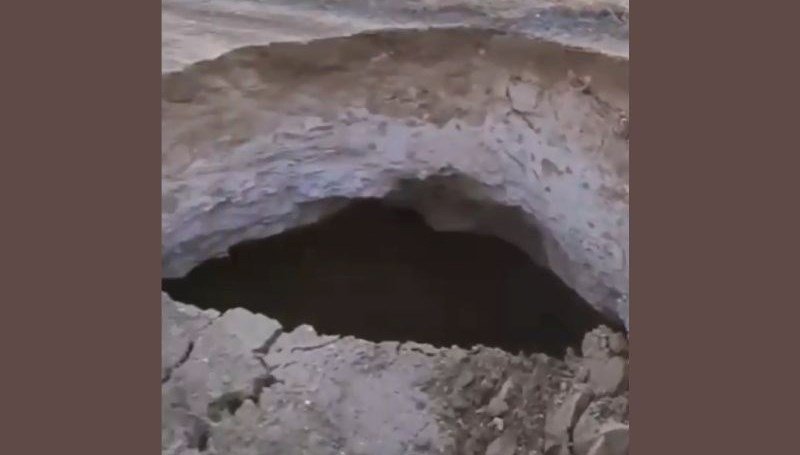 Aksaray’da yeni bir obruk oluştu