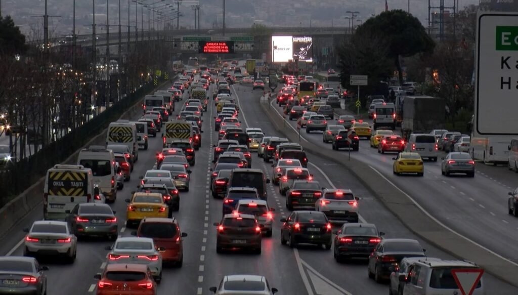 İstanbul’da pazartesi trafiği