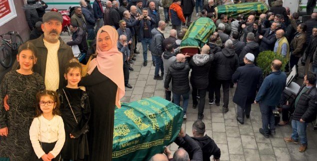 Strasbourg’da yaşamını yitiren kız kardeşlere Rize’de veda