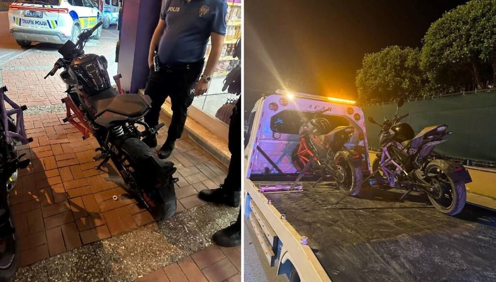 Tek teker üzerinde gitti, motosiklet sürücüsüne ceza yağdı