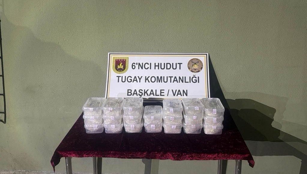 Van hudut hattında kilolarca uyuşturucu yakalandı