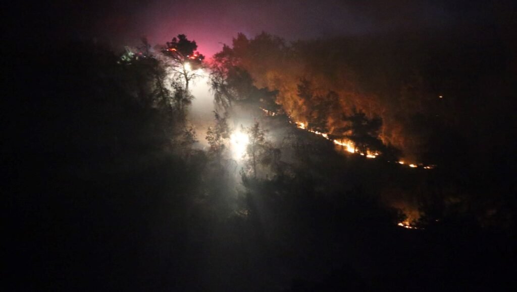 Çanakkale’de tarım arazisinde yangın