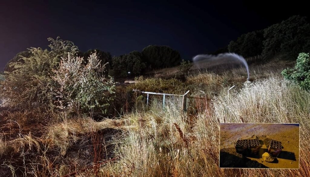 Düğünde atılan havai fişekler yangın çıkardı