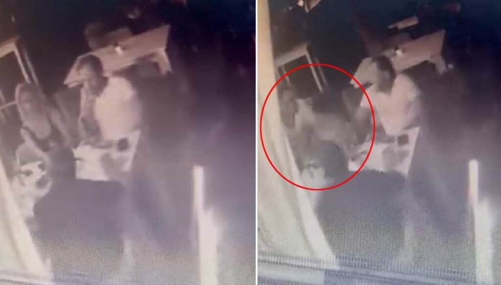 Şoke eden olay: Arkasından yaklaştığı kadının başını masaya vurdu