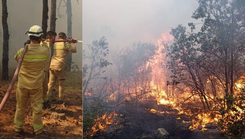 Yangında şehit olan ekibin son görüntüsü ortaya çıktı: Son anlarına kadar mücadele etmişler!