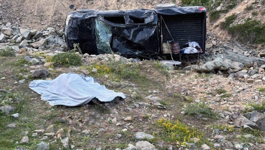 Yayla yolunda feci kaza: 1 ölü, 5 yaralı