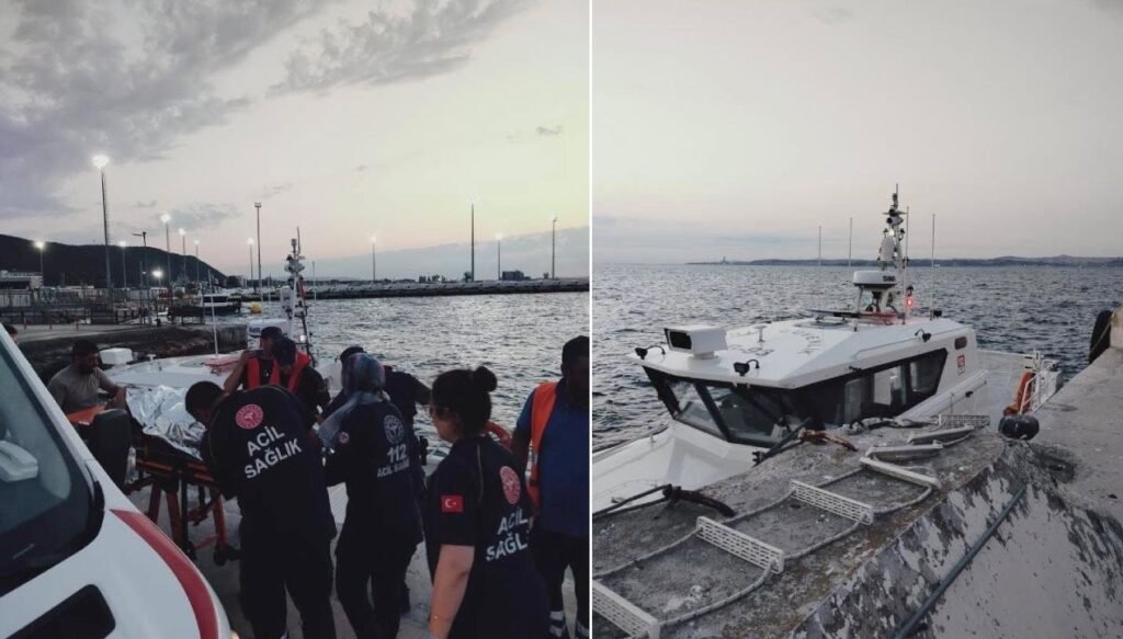 Feribottan denize atlayan kadını yolcu kurtardı