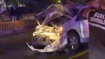 Lastiği patlayan araç takla attı: 4 yaralı