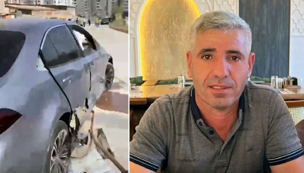 Müteahhit, inşaat denetlendiği sırada otomobilin çarpmasıyla öldü