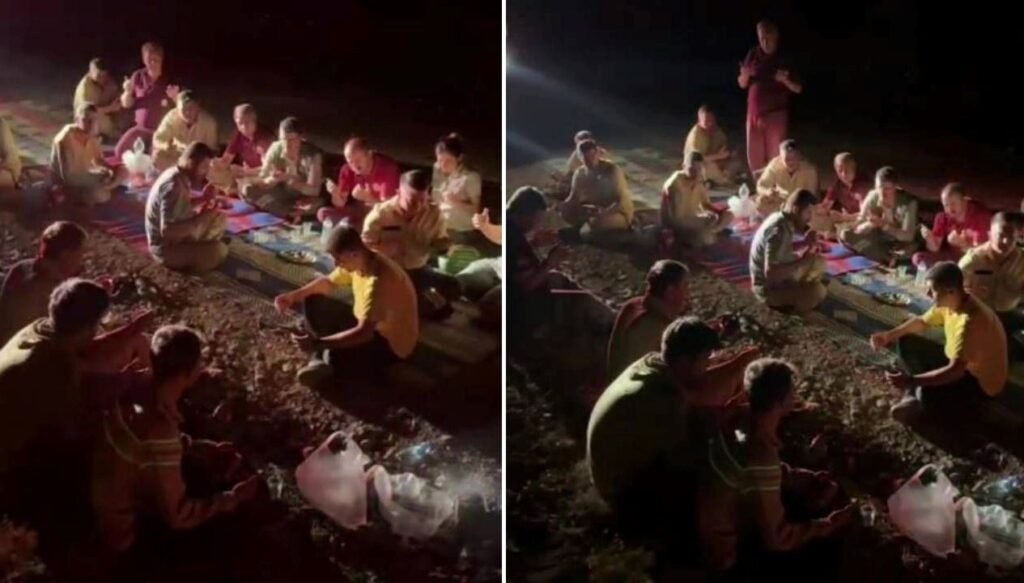 Yangın savaşçılarından duygulandıran dua