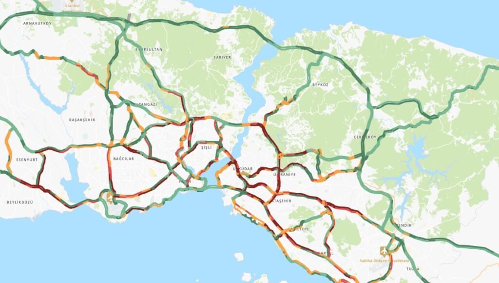 İstanbul’da trafik yoğunluğu yüzde 81
