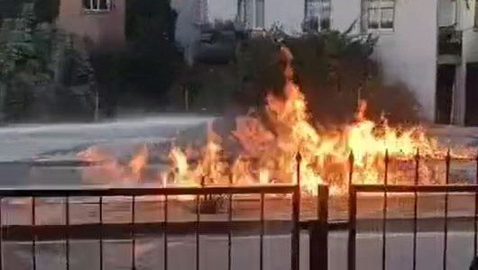 Doğalgaz sızıntısı olan yerde sigara yaktı: İki yaralı