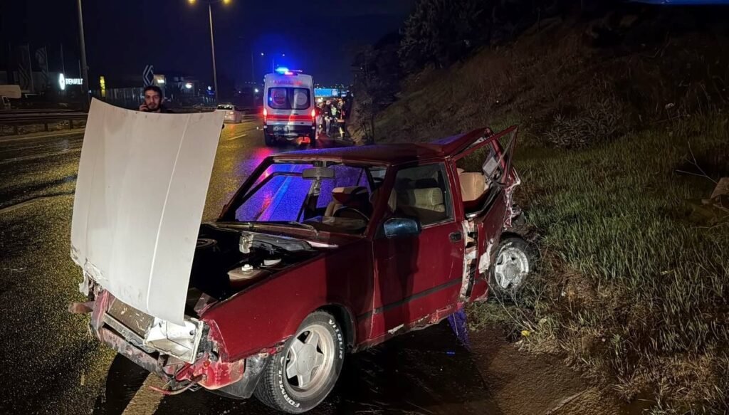 Gebze’de trafik kazası: İki yaralı