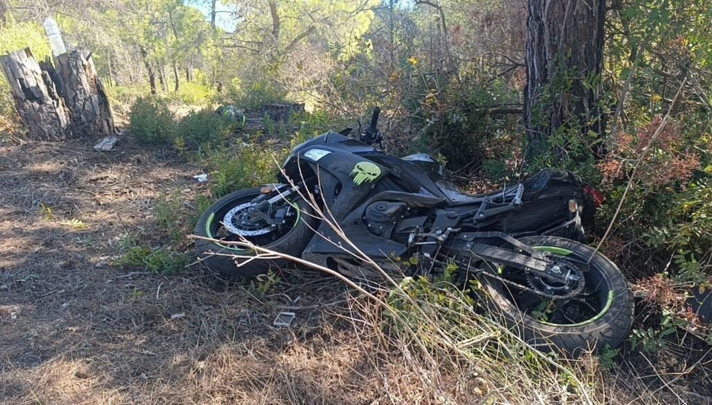 Virajı alamadı, ağaca çarptı: 2 yaralı