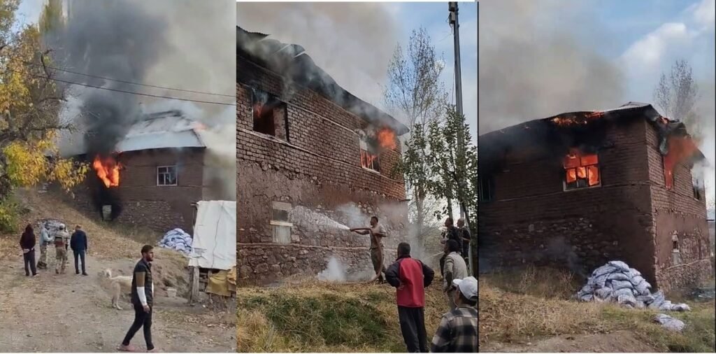 2 katlı evde yangın: Kullanılamaz hale geldi