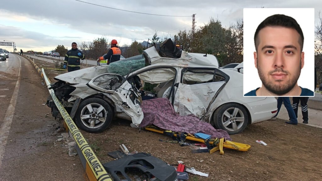 Burdur’da akademisyen feci kazada hayatını kaybetti