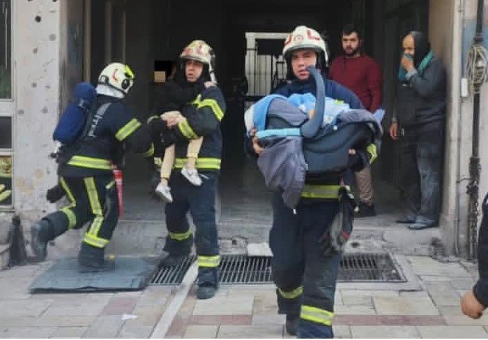 Denizli’de ev olarak kullanılan iş hanında yangın