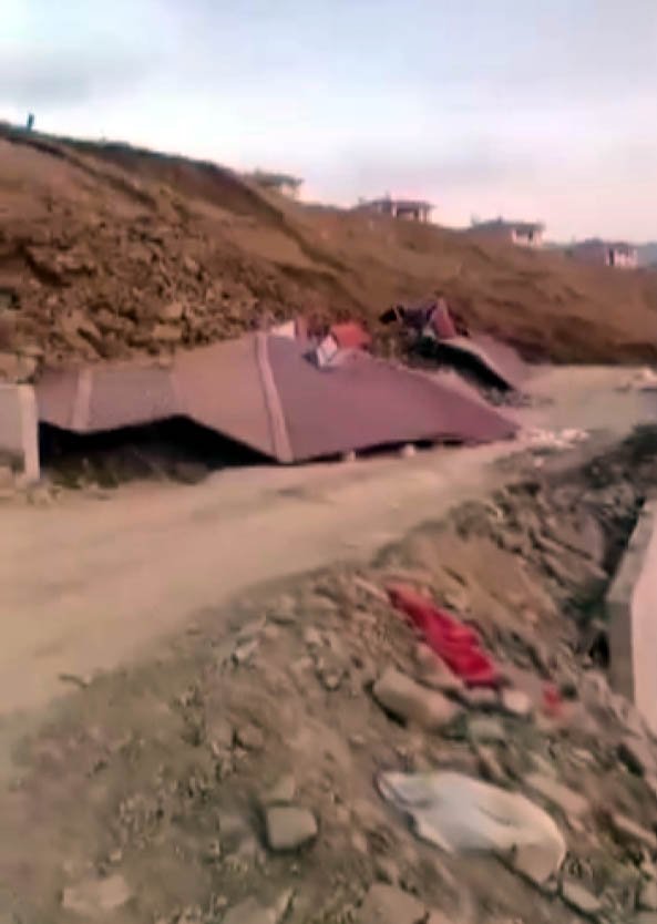 Kahramanmaraş’ta heyelan: 10 ev toprak altında kaldı