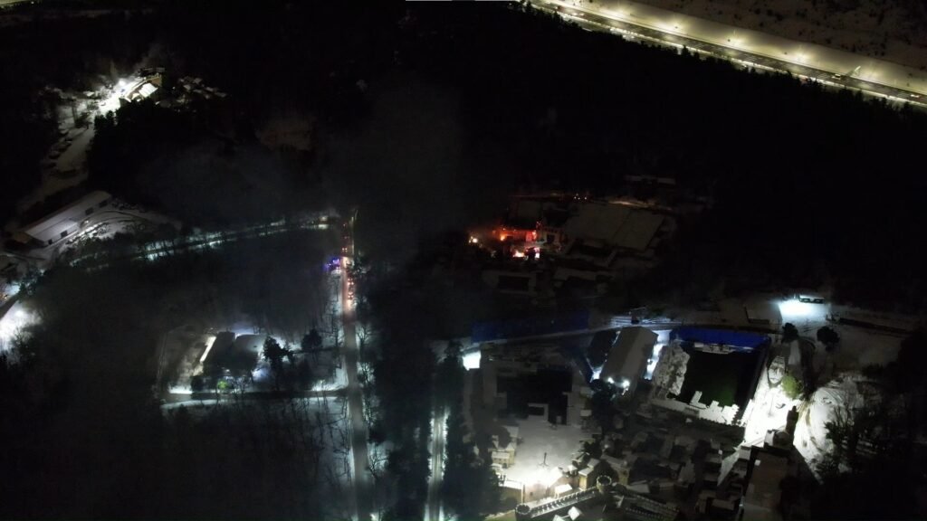 TRT film platosunda yangın