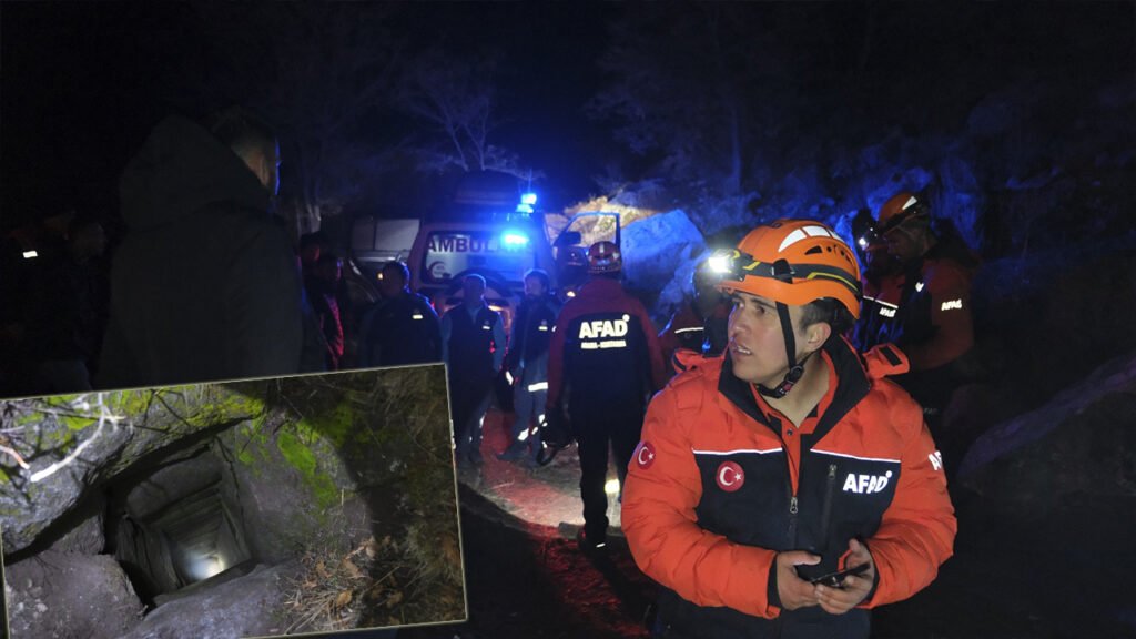 Define için girdikleri sarnıçta mahsur kaldılar