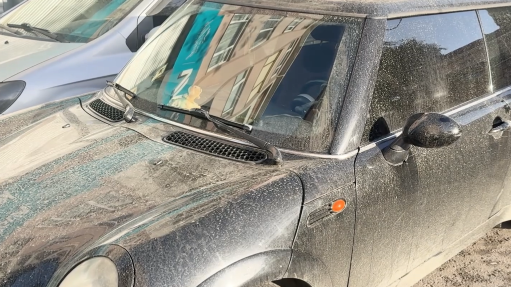 Tekirdağ’da toz taşınımı: Çamur yağdı