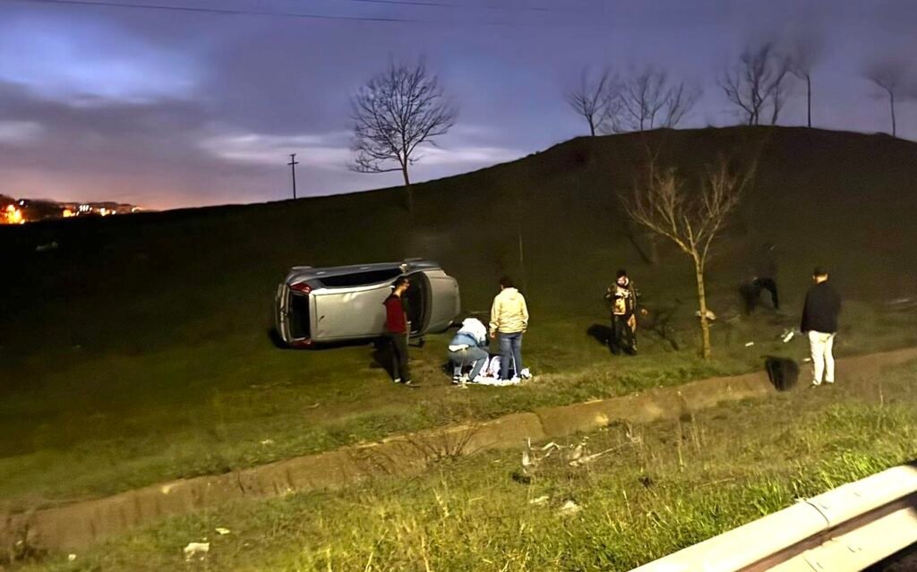 Aracıyla şarampole uçtu, 5’inci defa alkollü çıktı