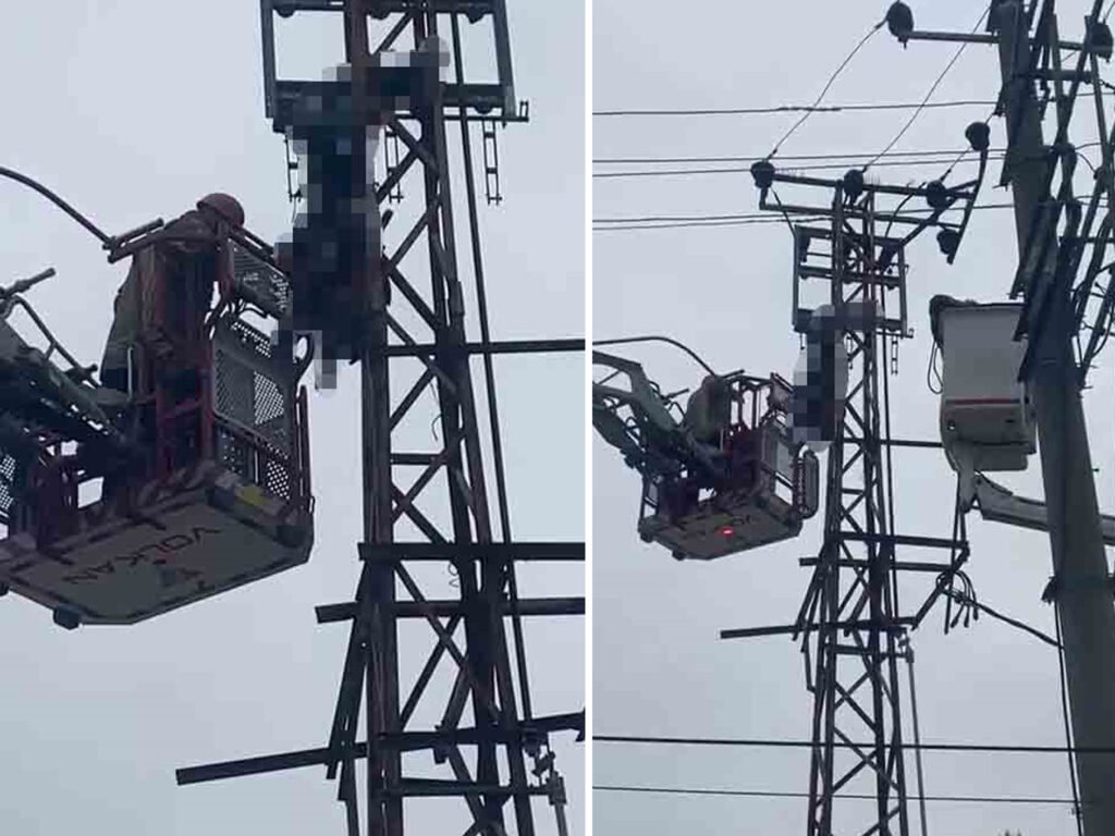 Bursa’da hırsızlık için çıktığı elektrik direği sonu oldu