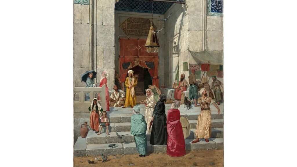 Osman Hamdi Bey’in ‘Cami Kapısında’ tablosu Londra’da müzayede satılacak: 3 milyon sterlin değer biçiliyor