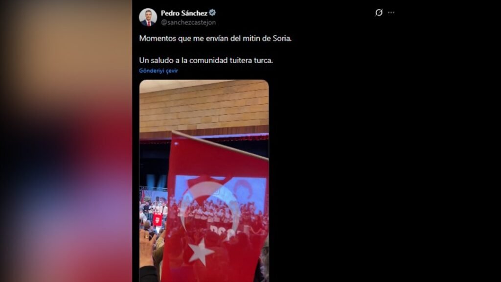 Sosyal medyada Türk-İspanyol fırtınası: Başbakan Sanchez’den Türk bayraklı paylaşım